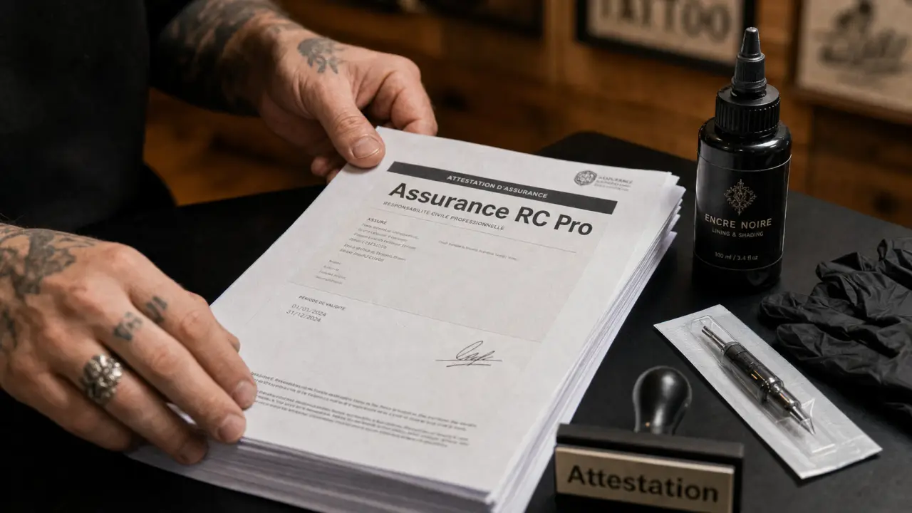 Comparaison rc pro tatoueurs france : documents d’assurance RC Pro, prix et garanties