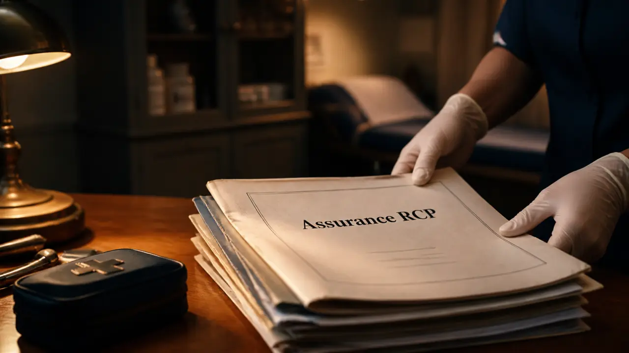 Assurance professionnelle sage femme : dossier RCP sur bureau