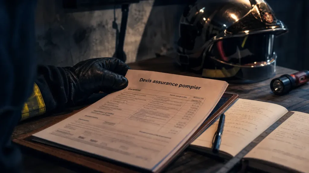 Devis assurance sapeur pompier professionnel, garanties et plafonds à comparer