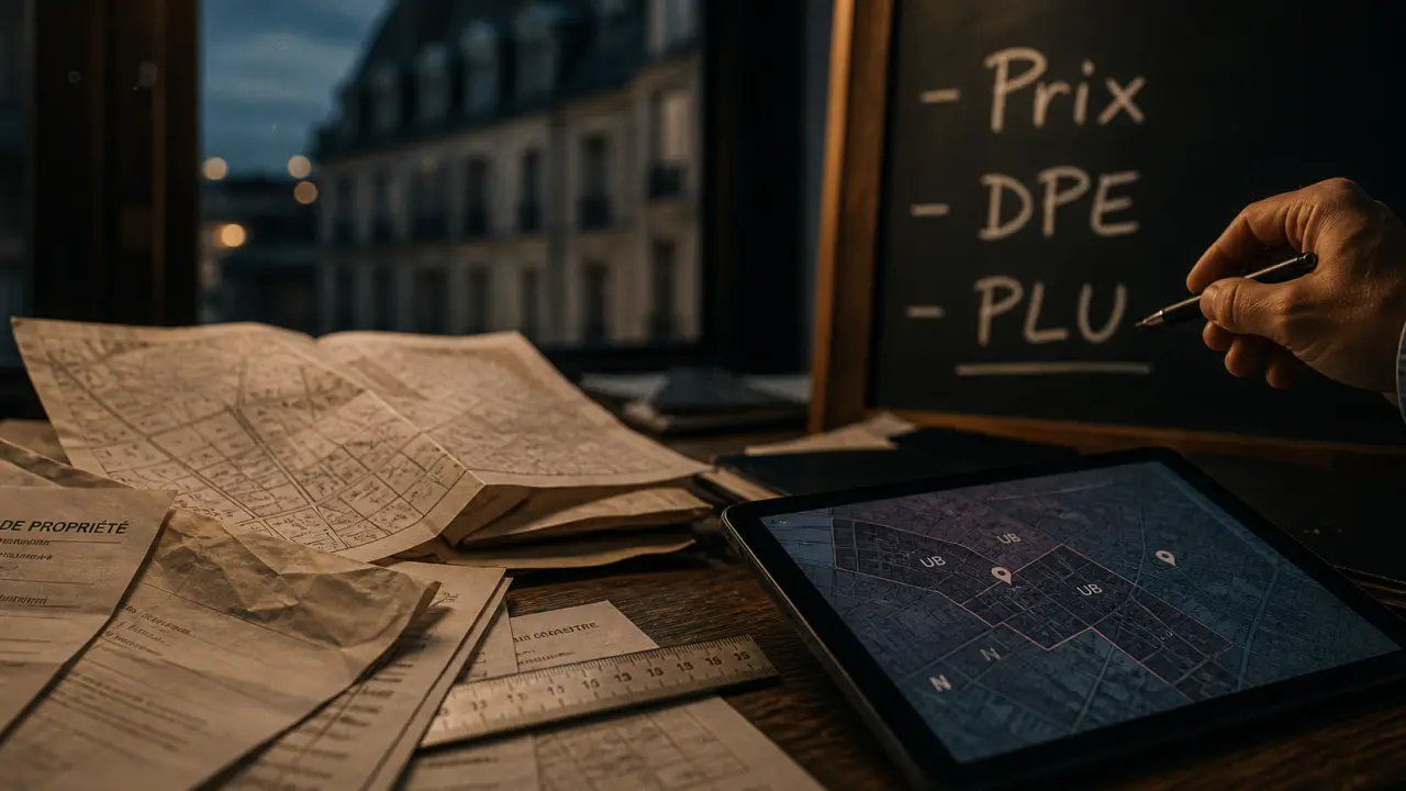 Étude de marché immobilier : vérifier prix au m², concurrence, PLU