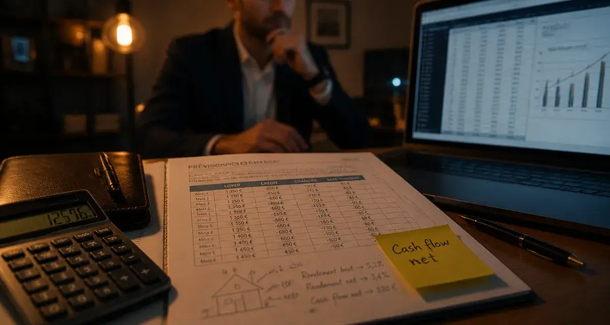 Investissement immobilier locatif à cashflow : calcul cash flow net et rentabilité