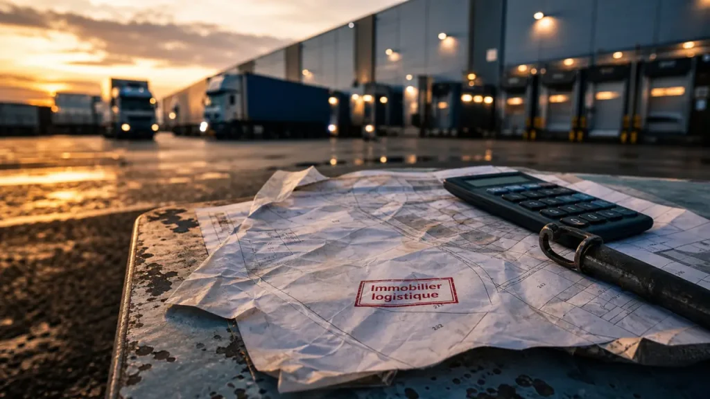 Investissement immobilier logistique : entrepôt moderne pour SCPI et analyse des risques