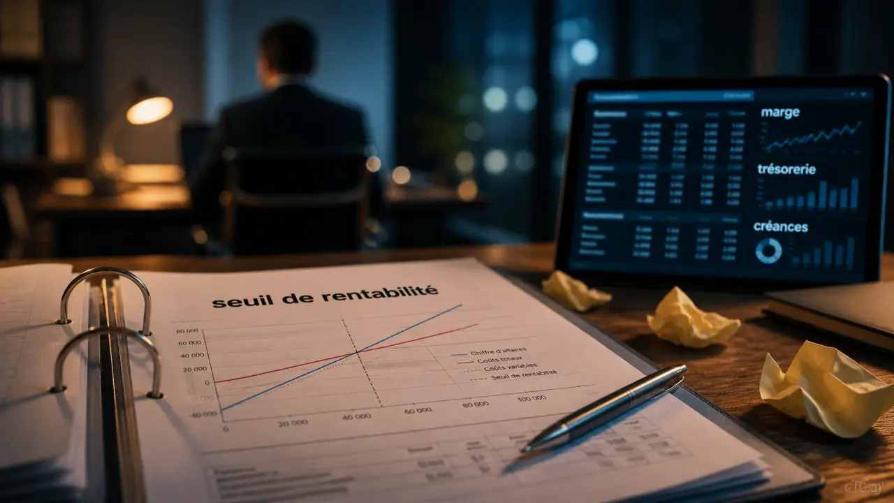 laminutebusiness.fr gestion entreprise : seuil de rentabilité, bilan et trésorerie