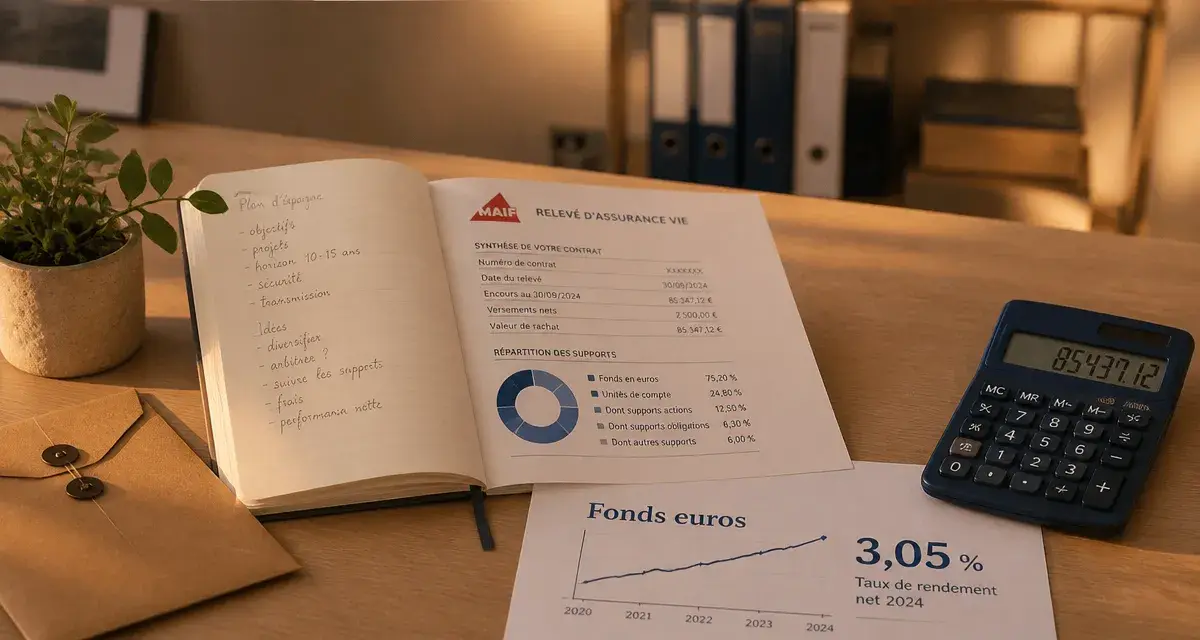 Assurance vie MAIF avis : rendement et frais, fonds euros