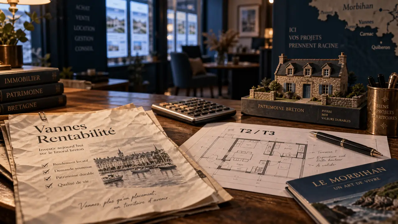 Investissement immobilier locatif à Vannes : calcul du rendement brut