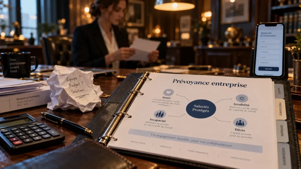 Assurance prévoyance entreprise : protéger revenus et familles, conformité