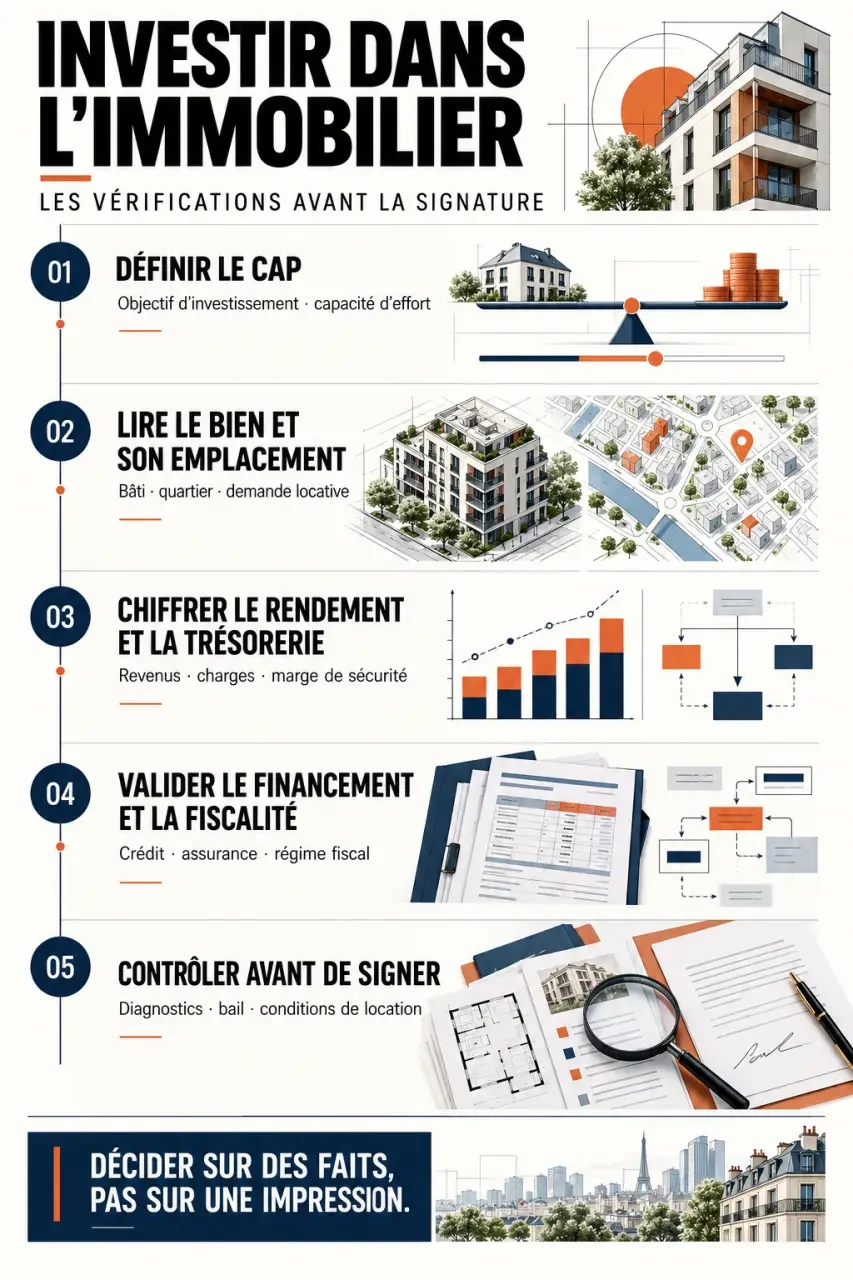 Étapes clés d’un guide investissement immobilier, de l’analyse du projet à la mise en location