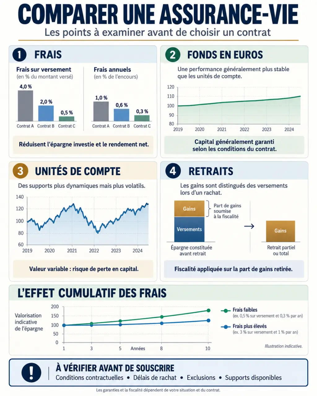 Assurance-vie : comment comparer les contrats et éviter les mauvaises surprises grâce aux frais, aux risques et aux conditions de retrait